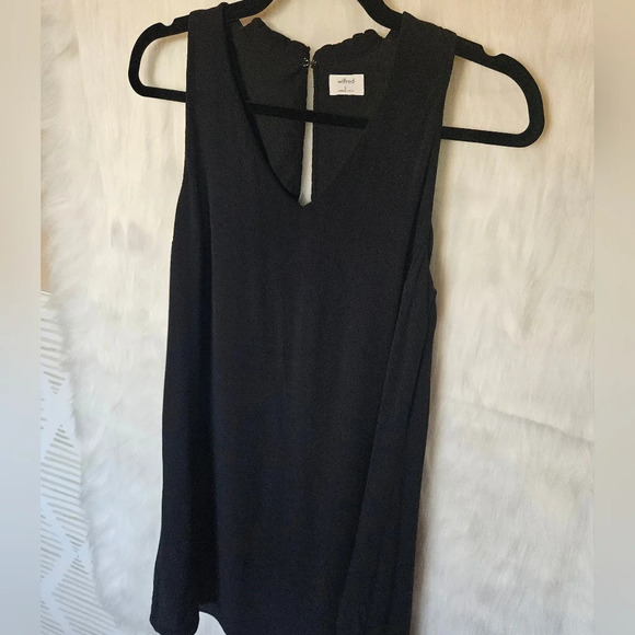 Wilfred (Aritzia) Classic Crepe Onyx Mini Dress (NWOT) - Picture 2 of 7